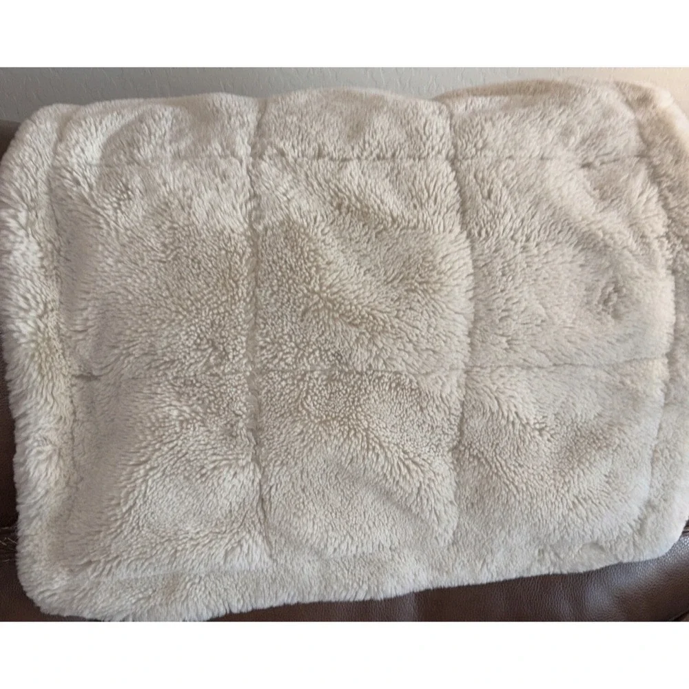 POTTERY BARN Euro 26x26 Sham-Ivory flox fur